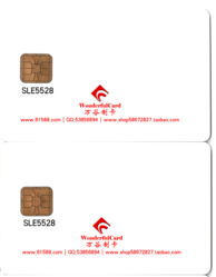 ISO SLE5528接触式IC卡 白卡与印刷定制，首选万谷制卡厂